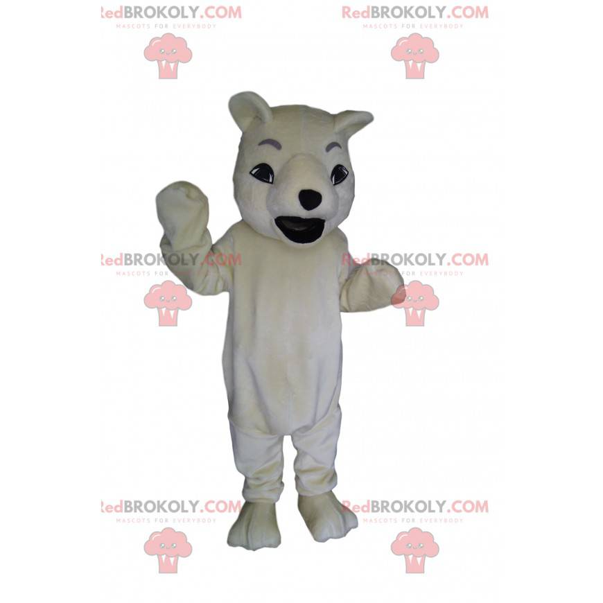 Brølende isbjørnemaskot. Isbjørndrakt - Redbrokoly.com Brølende isbjørnemaskot. Isbjørndrakt - Redbrokoly.com