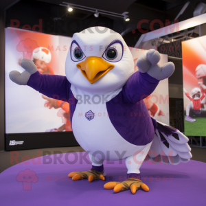 Lavendel Falcon maskot...