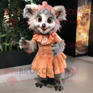 Peach Aye-Aye mascotte...