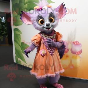 Peach Aye-Aye maskot...