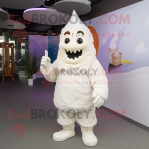 White Ice Cream maskot...