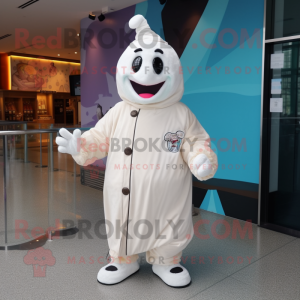 White Ice Cream mascotte...