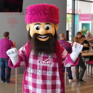 Magenta Pop Corn mascotte...