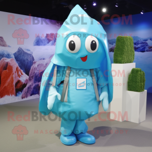 Cyan Ice mascotte kostuum...