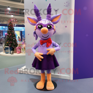 Lavendel rensdyr maskot...