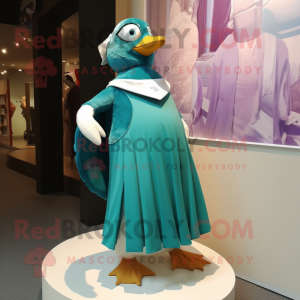 Teal Penguin mascotte...