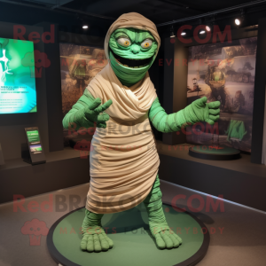 Groene mummie mascotte...