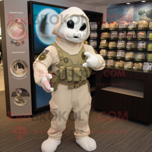 Cream Marine Recon maskot...