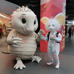 White Armadillo mascotte...