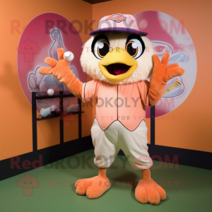 Peach Harpy maskot kostume...