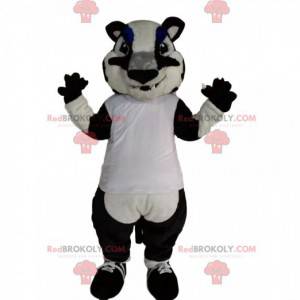 Mascote tigre preto e branco - Redbrokoly.com