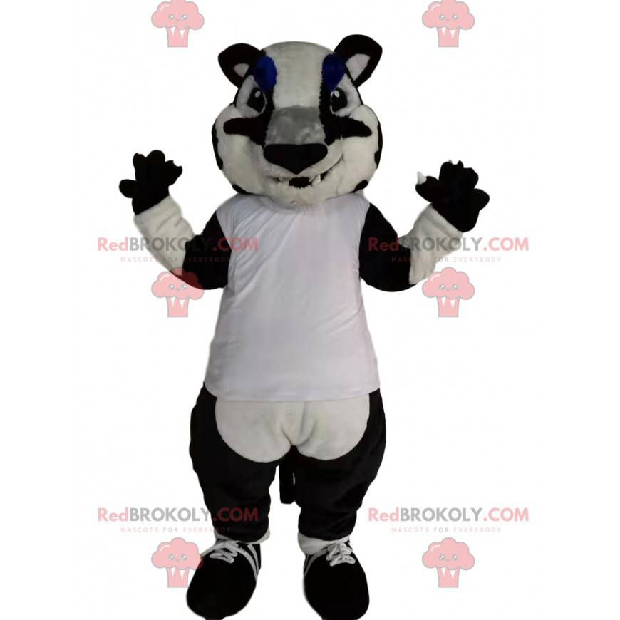 Mascotte della tigre in bianco e nero - Redbrokoly.com Mascotte della tigre in bianco e nero - Redbrokoly.com