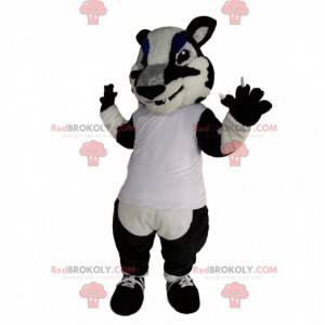 Mascotte della tigre in bianco e nero - Redbrokoly.com