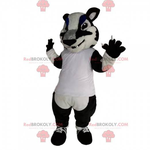 Mascote tigre preto e branco - Redbrokoly.com