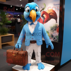 Sky Blue Macaw mascotte...