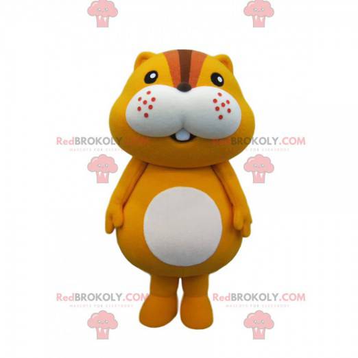Mascote pequeno hamster redondo e fofo - Redbrokoly.com