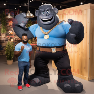 Black Strongman mascotte...