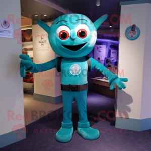 Teal Spider mascotte...