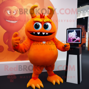 Orange Demon maskot...