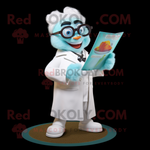 White Doctor maskot kostym...