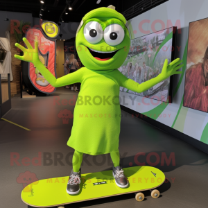 Limegrön skateboard...