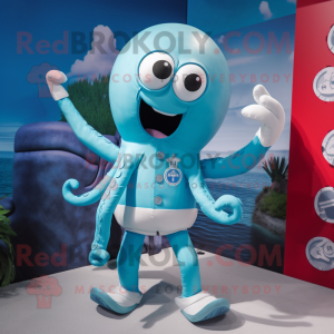 Sky Blue Kraken mascotte...