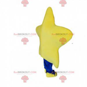 Mascote estrela gigante com um grande sorriso - Redbrokoly.com