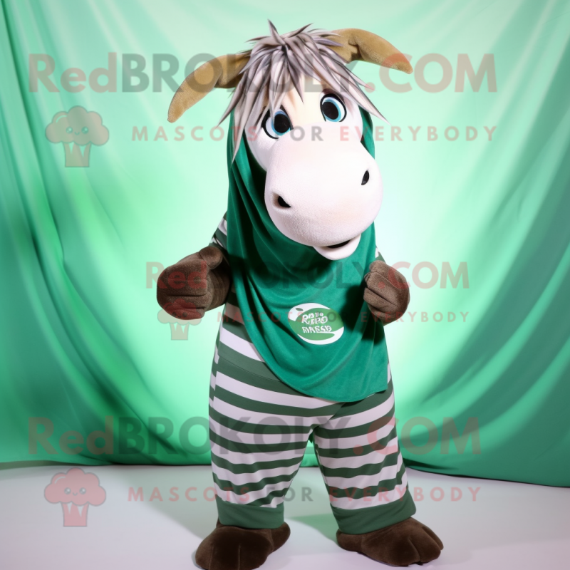 Forest Green Quagga mascot costume character dressed with a Mini Dress and Scarf clips Forest Green Quagga mascot costume character dressed with a Mini Dress and Scarf clips