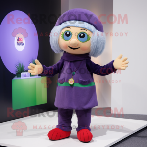 nan Juggle mascot costume character dressed with a Capri Pants and Earrings