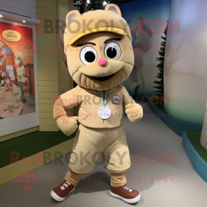 Tan Armband maskot kostym...
