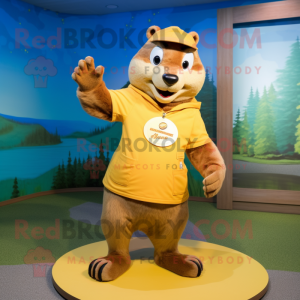 Yellow Beaver mascotte...