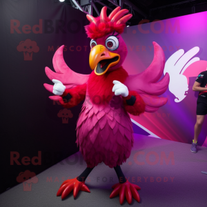 Magenta Roosters maskot...