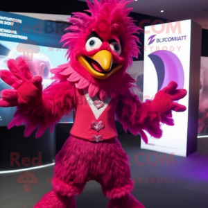 Magenta Roosters maskot...