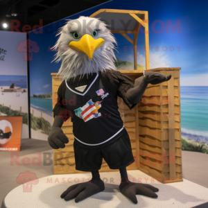 Black Bald Eagle maskot...