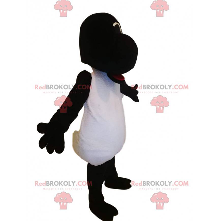 Sjov sort og hvid får maskot - Redbrokoly.com Sjov sort og hvid får maskot - Redbrokoly.com
