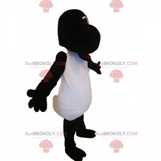 Grappige zwart-witte schapenmascotte - Redbrokoly.com