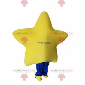 Very smiling yellow star mascot - Redbrokoly.com