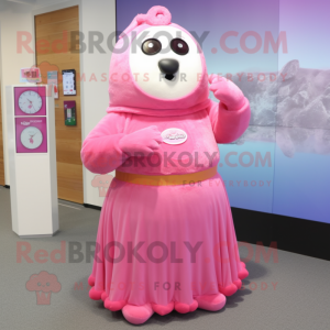 Pink Seal maskot kostume...