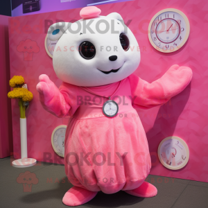 Pink Seal maskot kostyme...