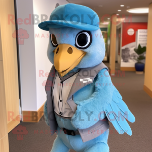 Sky Blue Falcon maskot...