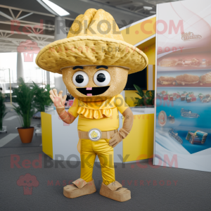 Gold Tacos maskot drakt...