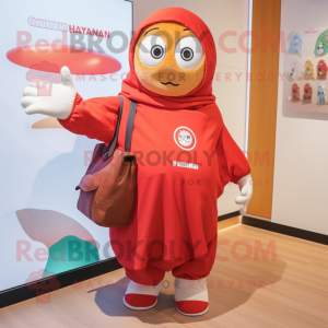 nan Shakshuka mascot costume character dressed with a Sweatshirt and Tote bags