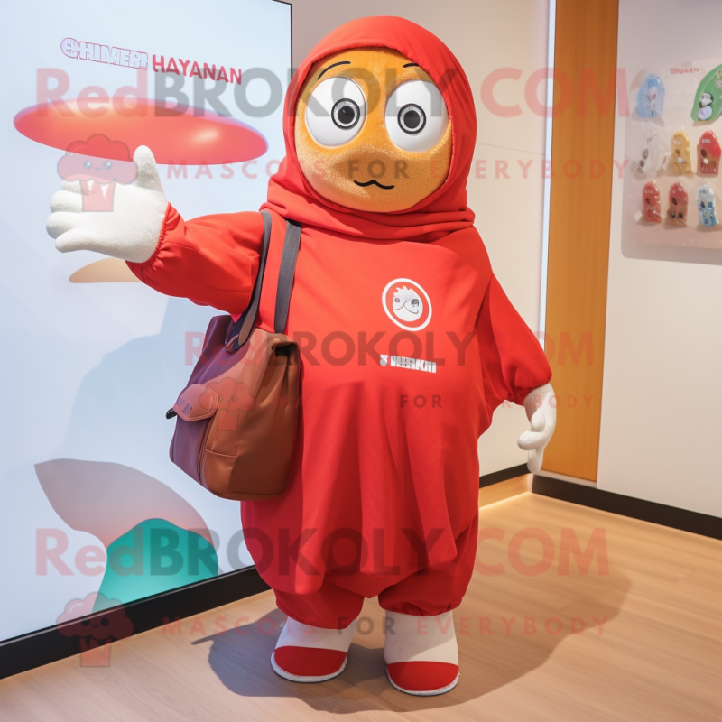 nan Shakshuka mascot costume character dressed with a Sweatshirt and Tote bags nan Shakshuka mascot costume character dressed with a Sweatshirt and Tote bags