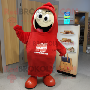 nan Shakshuka mascot costume character dressed with a Sweatshirt and Tote bags