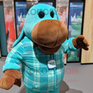 Turquoise Walrus mascotte...