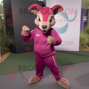 Magenta Kangaroo mascotte...