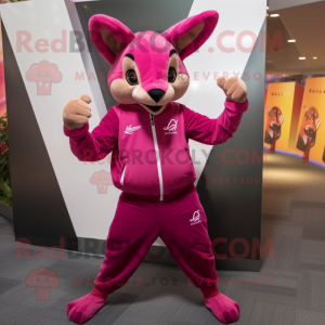 Magenta Kangaroo mascotte...