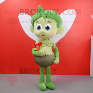 Oliven Cupid maskot kostume...