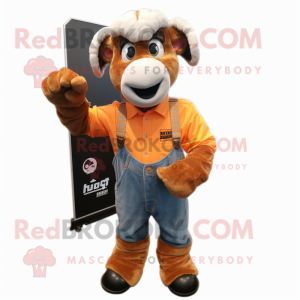 Rust Ram maskot drakt figur...