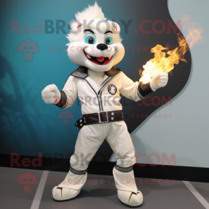 White Fire Eater maskot...